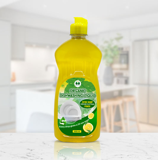 Organic Dishwashing Yellow Liquid - 500ml