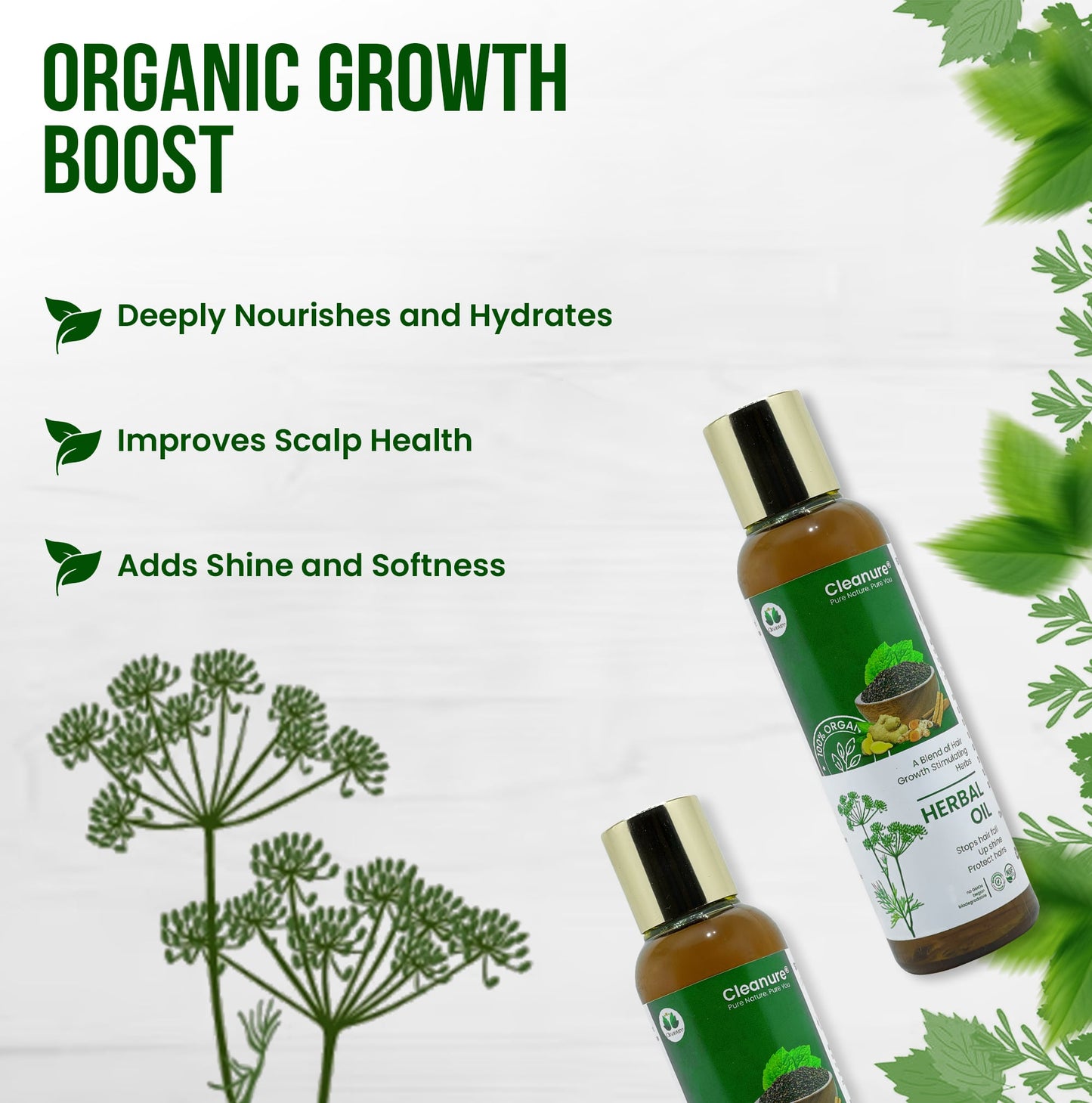 Organic Herbal Hair Oil - 150ml